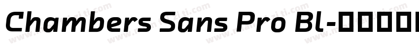 Chambers Sans Pro Bl字体转换